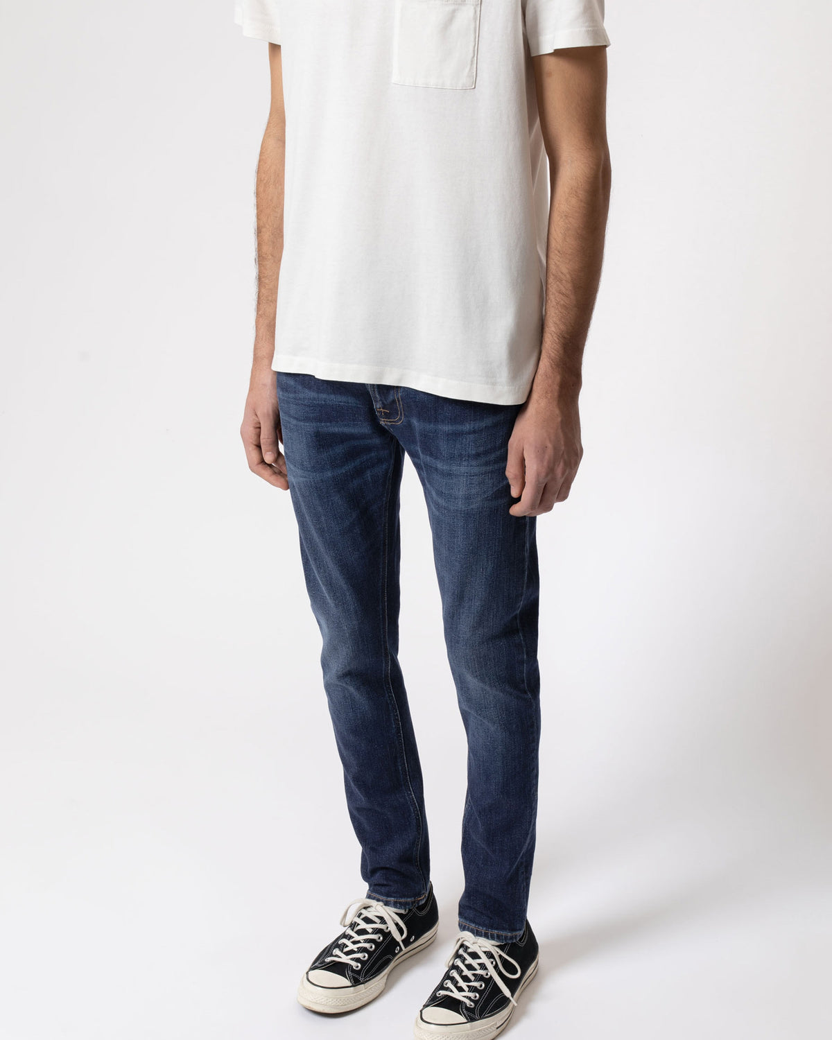 Nudie Tight Terry Skinny Fit Mens Jeans - Dark Steel | Nudie Jeans Jeans | JEANSTORE