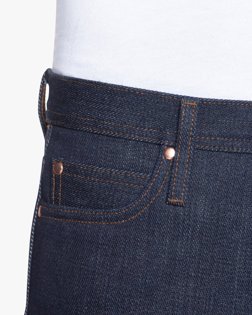 Unbranded UB121 Skinny Fit Mens Jeans - 21oz Indigo Selvedge | The Unbranded Brand Jeans | JEANSTORE