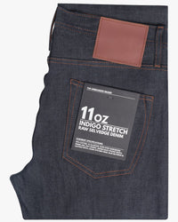 Unbranded UB122 Skinny Fit Mens Jeans - 11oz Indigo Stretch Selvedge | The Unbranded Brand Jeans | JEANSTORE