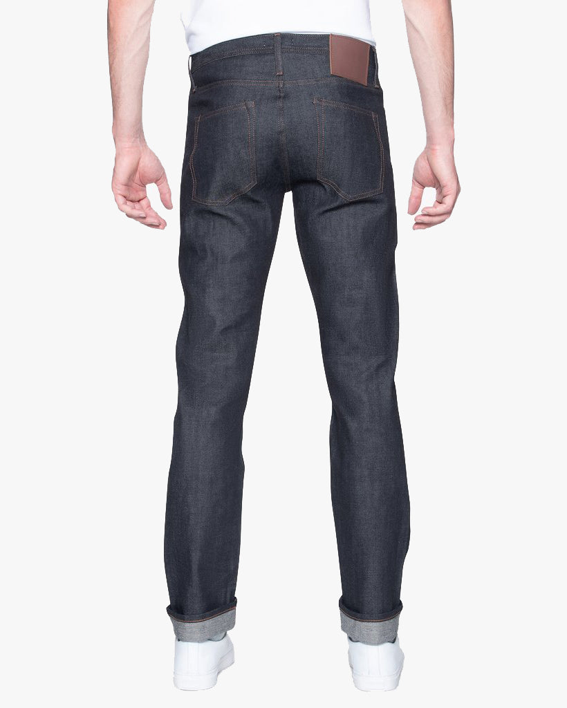 Unbranded UB122 Skinny Fit Mens Jeans - 11oz Indigo Stretch Selvedge | The Unbranded Brand Jeans | JEANSTORE