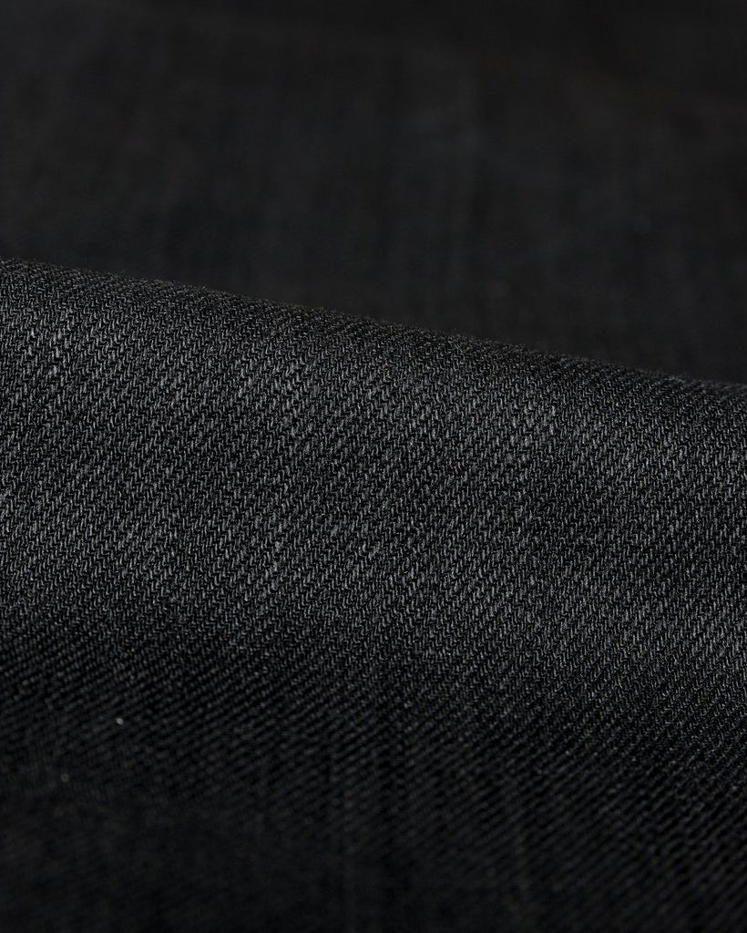 Unbranded UB144 Skinny Fit Mens Jeans - 11oz Solid Black Stretch Selvedge | The Unbranded Brand Jeans | JEANSTORE