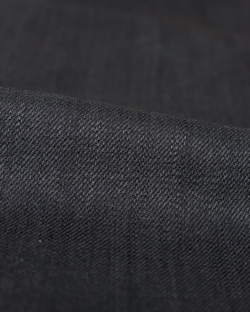 Unbranded UB244 Tapered Fit Mens Jeans - 11oz Solid Black Stretch Selvedge | The Unbranded Brand Jeans | JEANSTORE