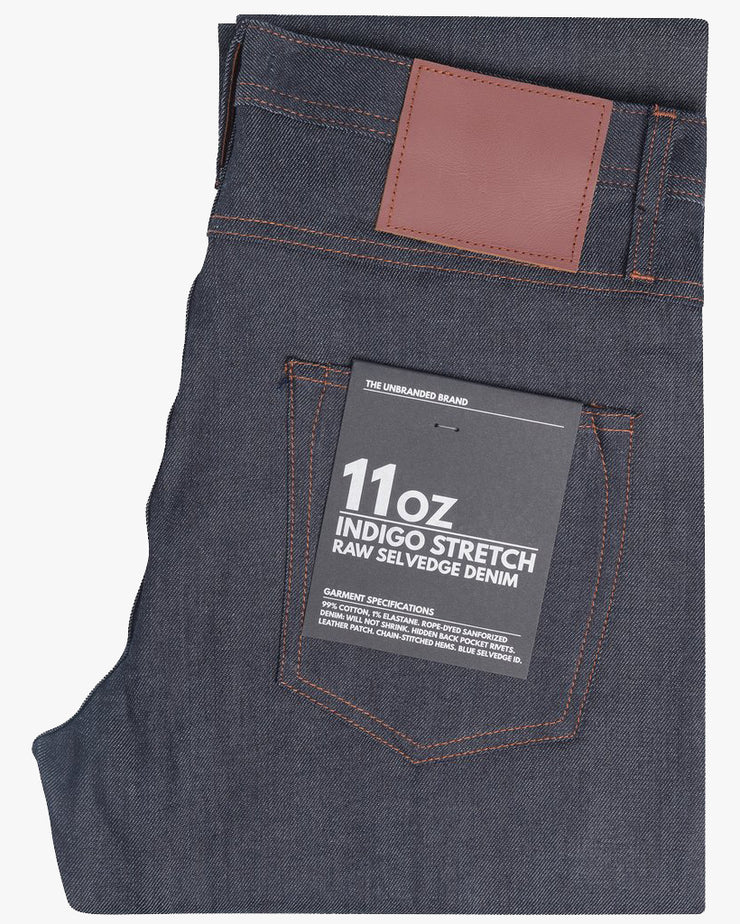 Unbranded Straight Fit Jeans - Stretch Selvedge Indigo