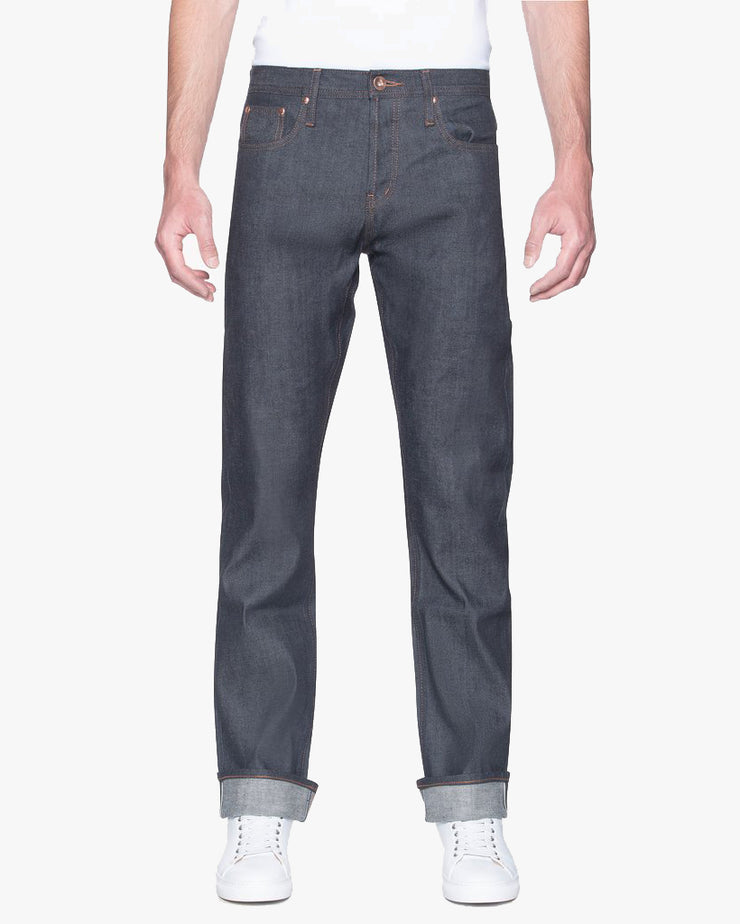 Unbranded Straight Fit Jeans - Stretch Selvedge Indigo | JEANSTORE