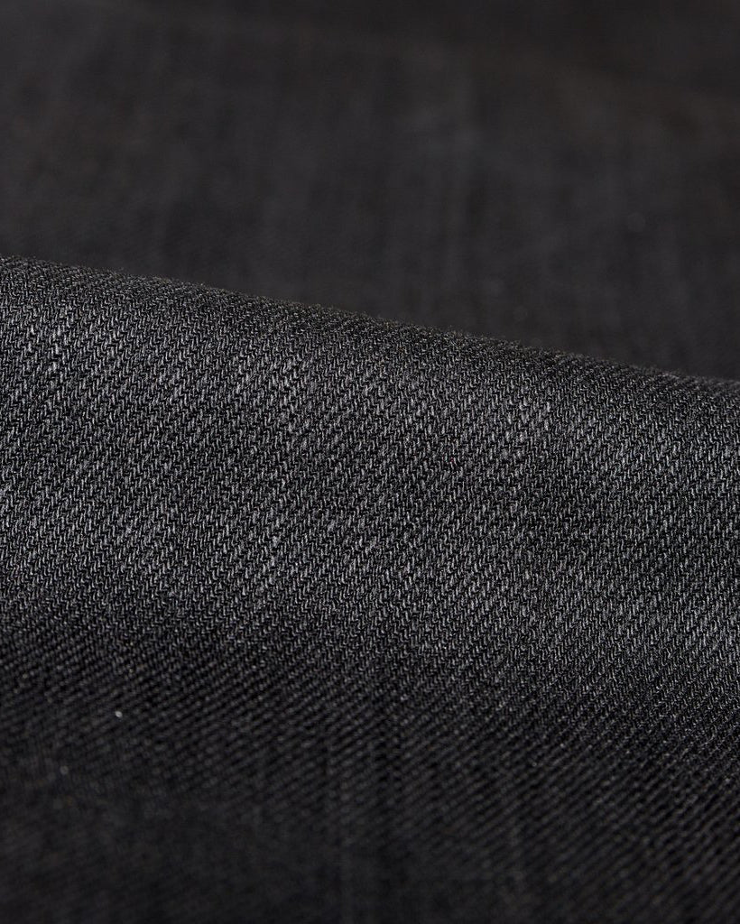 Unbranded UB344 Straight Fit Mens Jeans - 11oz Solid Black Stretch Selvedge | The Unbranded Brand Jeans | JEANSTORE