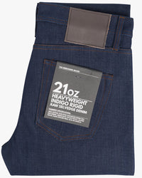 Unbranded UB421 Tight Fit Mens Jeans - 21oz Indigo Selvedge | The Unbranded Brand Jeans | JEANSTORE