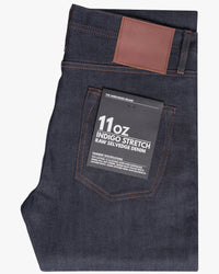 Unbranded UB422 Tight Fit Mens Jeans - 11oz Indigo Stretch Selvedge | The Unbranded Brand Jeans | JEANSTORE