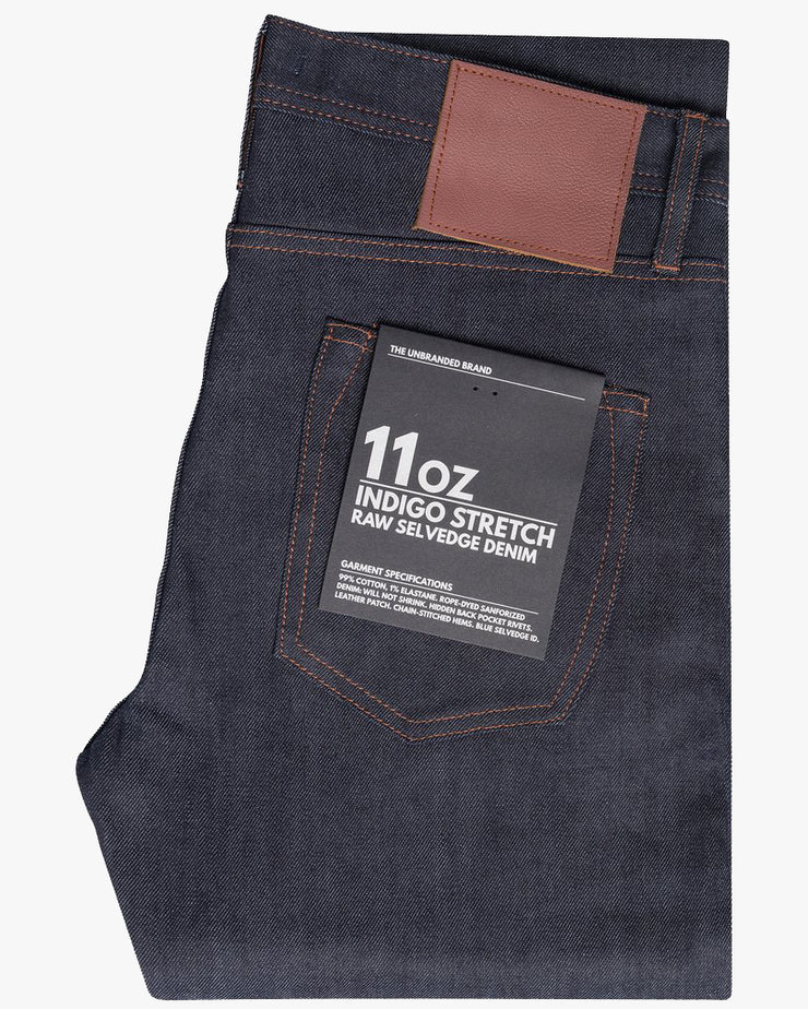 Unbranded Tight Fit Jeans - 11oz Stretch Selvedge Indigo | JEANSTORE