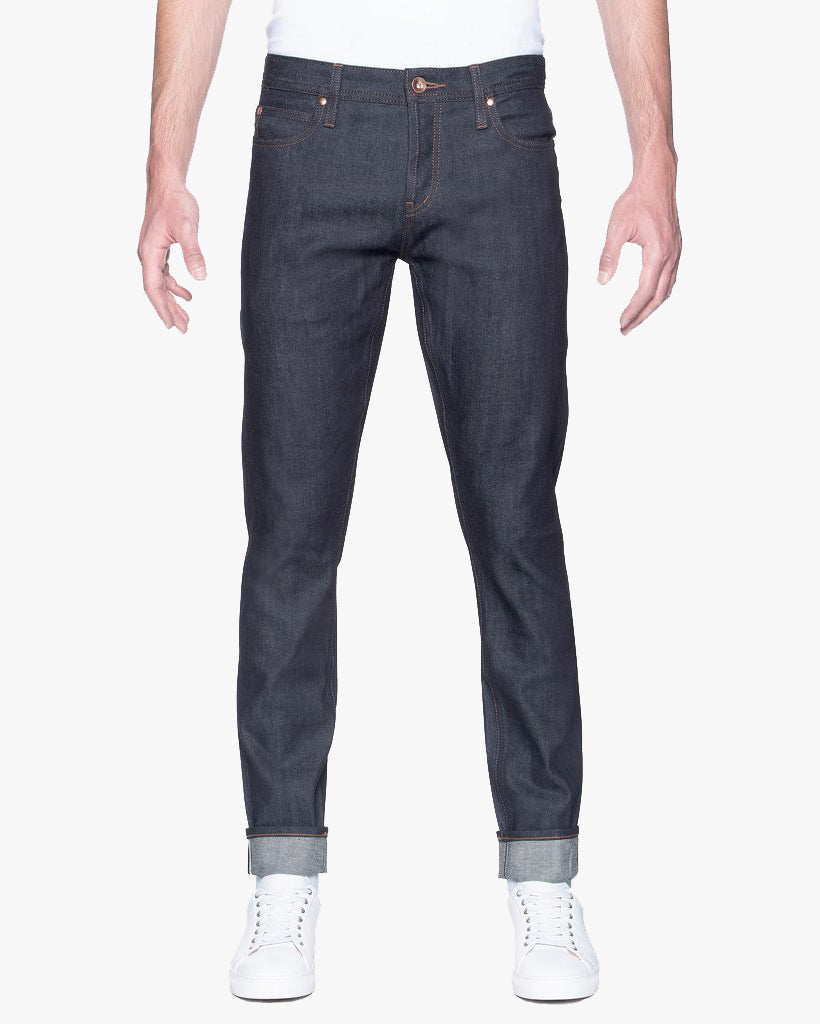 Unbranded UB422 Tight Fit Mens Jeans - 11oz Indigo Stretch Selvedge | The Unbranded Brand Jeans | JEANSTORE