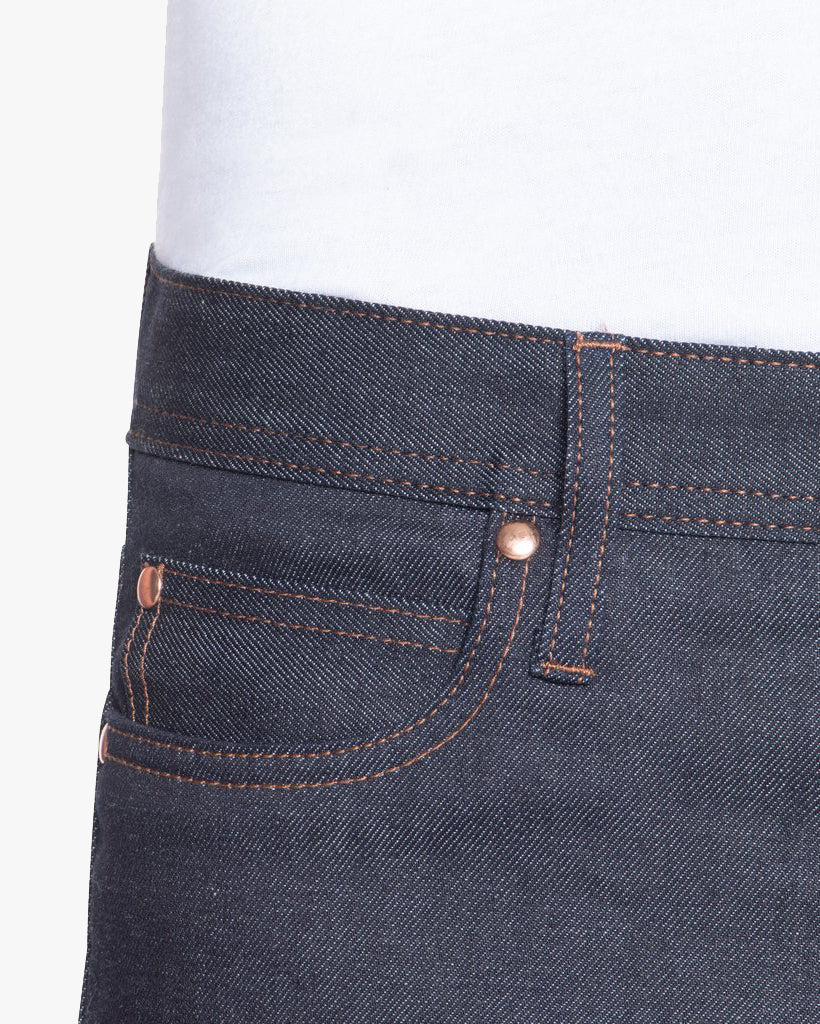 Unbranded UB422 Tight Fit Mens Jeans - 11oz Indigo Stretch Selvedge | The Unbranded Brand Jeans | JEANSTORE