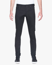 Unbranded UB444 Tight Fit Mens Jeans - 11oz Solid Black Stretch Selvedge | The Unbranded Brand Jeans | JEANSTORE