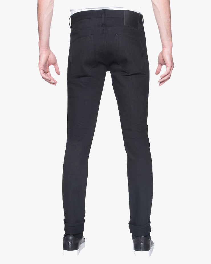 Unbranded Tight Fit Mens Jeans - Solid Black Stretch