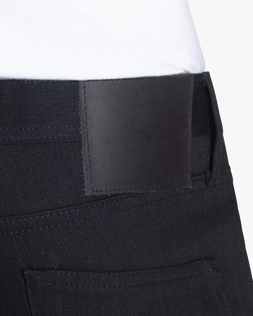 Unbranded UB444 Tight Fit Mens Jeans - 11oz Solid Black Stretch Selvedge | The Unbranded Brand Jeans | JEANSTORE