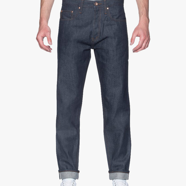 Unbranded UB601 Relaxed Tapered Mens Jeans - 14.5oz Indigo Selvedge | The Unbranded Brand Jeans | JEANSTORE