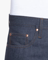 Unbranded UB601 Relaxed Tapered Mens Jeans - 14.5oz Indigo Selvedge | The Unbranded Brand Jeans | JEANSTORE