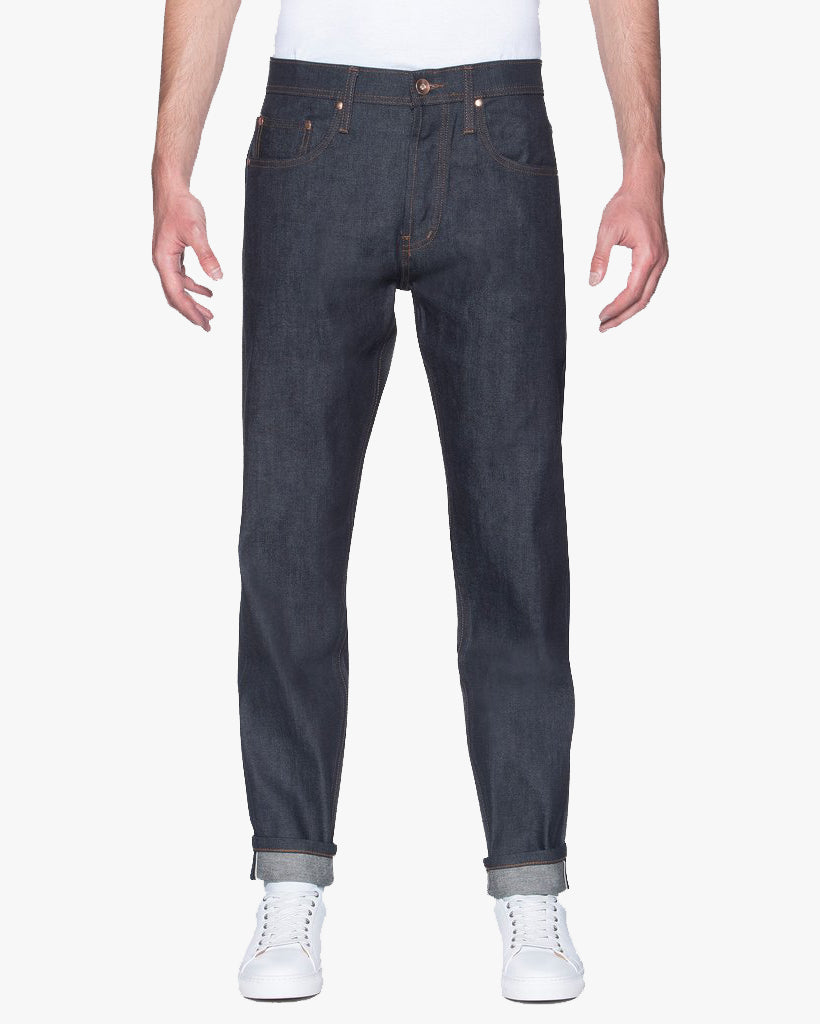 Unbranded UB622 Relaxed Tapered Mens Jeans - 11oz Indigo Stretch Selvedge | The Unbranded Brand Jeans | JEANSTORE