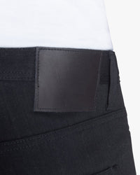 Unbranded UB644 Relaxed Tapered Mens Jeans - 11oz Solid Black Stretch Selvedge | The Unbranded Brand Jeans | JEANSTORE
