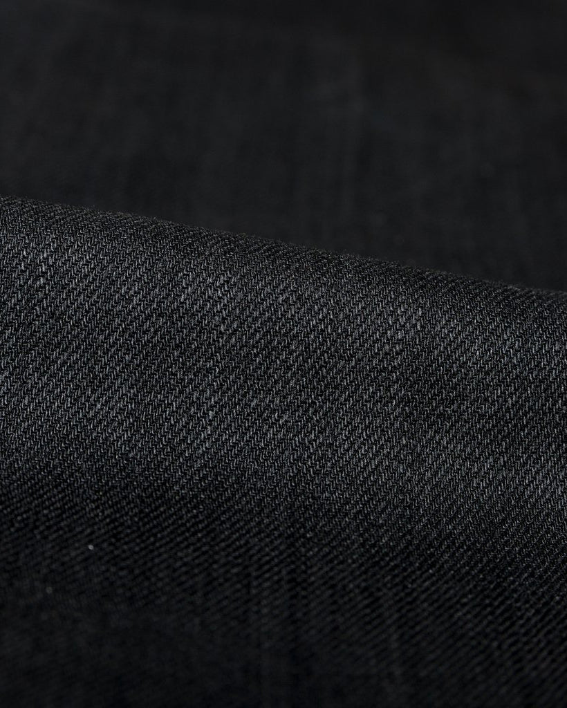 Unbranded UB644 Relaxed Tapered Mens Jeans - 11oz Solid Black Stretch Selvedge | The Unbranded Brand Jeans | JEANSTORE