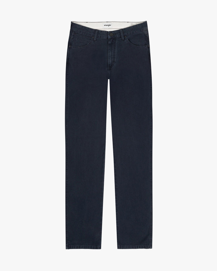 Wrangler Texas Authentic Straight Oxford Cotton Trousers - Dark Navy