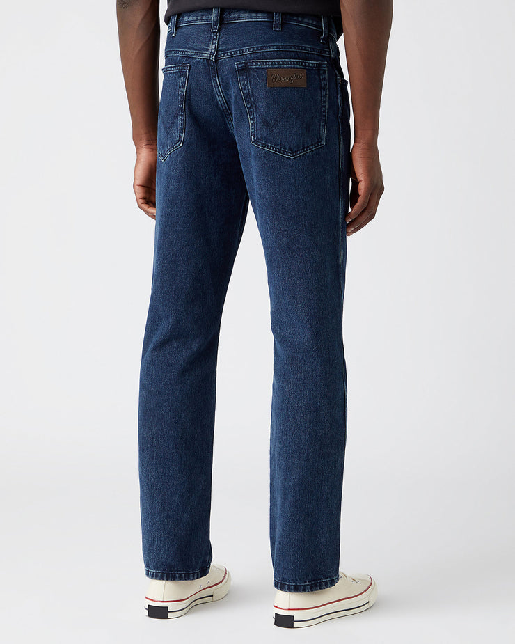 Wrangler Texas Authentic Straight Mens Jeans - Coalblue Stone | Wrangler Jeans | JEANSTORE
