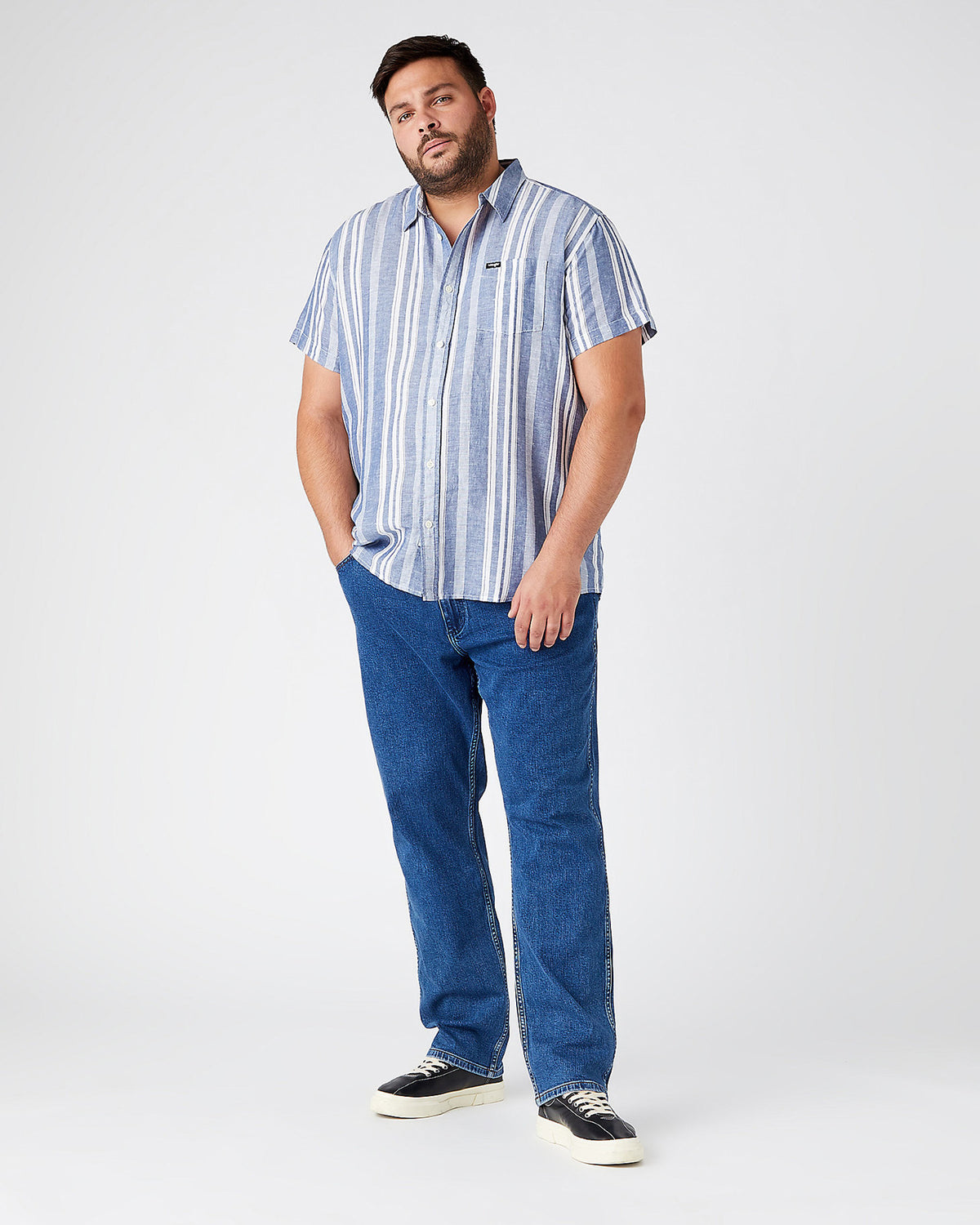Wrangler Greensboro Regular Fit Mens Jeans - The Stone Ride | Wrangler Jeans | JEANSTORE