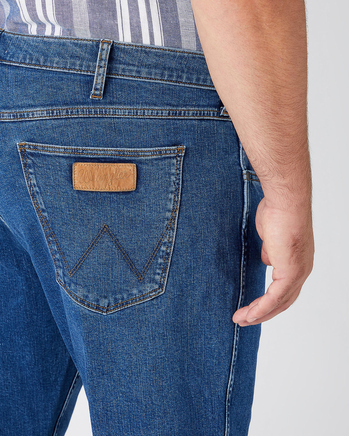 Wrangler Greensboro Regular Fit Mens Jeans - The Stone Ride | Wrangler Jeans | JEANSTORE