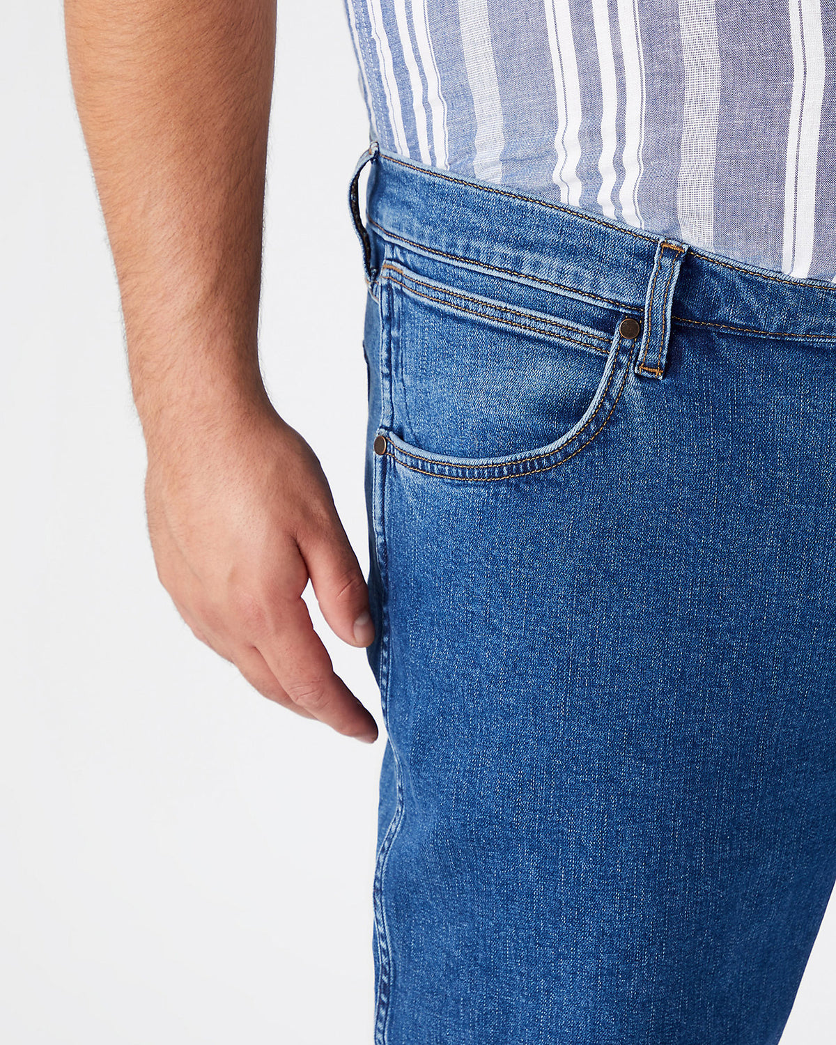 Wrangler Greensboro Regular Fit Mens Jeans - The Stone Ride | Wrangler Jeans | JEANSTORE