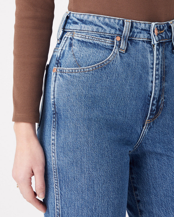 Wrangler Womens Mom Straight Fit Jeans - Winter Hue