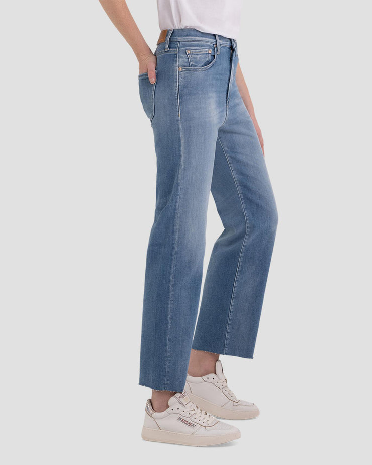Straight Fit Jeans, Medium Blue