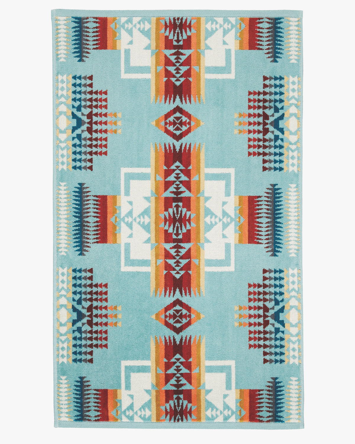 Pendleton Jacquard Hand Towel - Chief Joseph Aqua | Pendleton Miscellaneous | JEANSTORE
