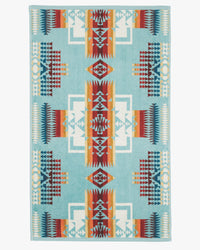 Pendleton Jacquard Hand Towel - Chief Joseph Aqua | Pendleton Miscellaneous | JEANSTORE