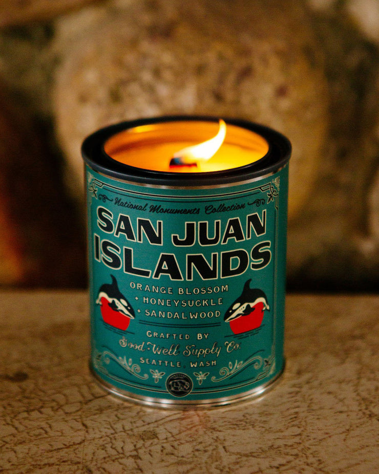 Good & Well Supply Co. National Monuments Soy Candle - San Juan Islands | Good & Well Supply Co. Miscellaneous | JEANSTORE
