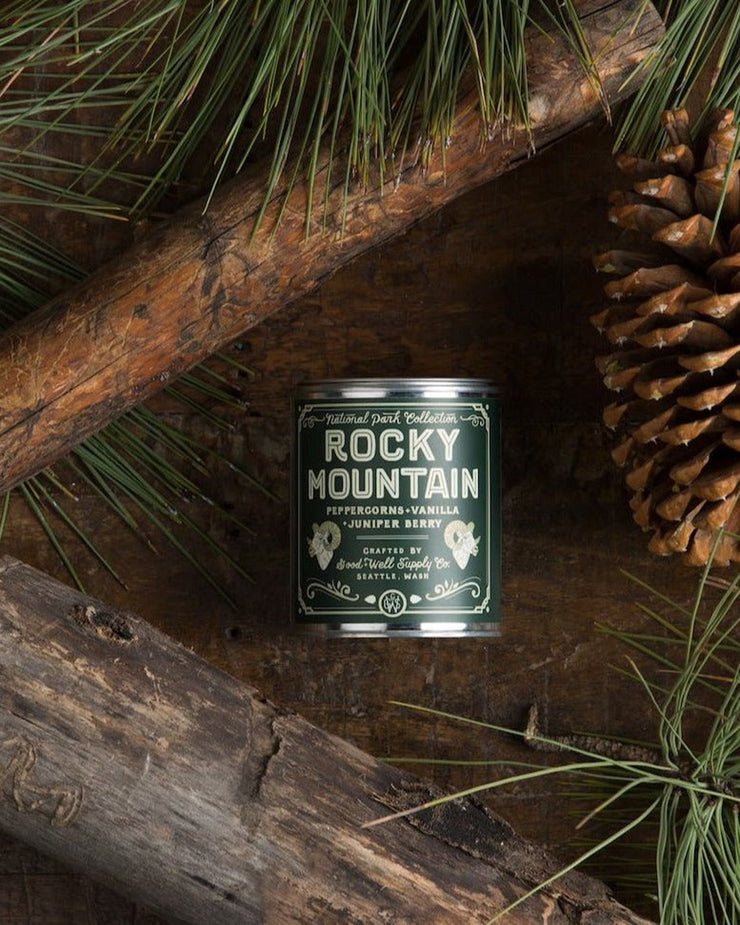 Good & Well Supply Co. National Park Soy Candle - Rocky Mountain | Good & Well Supply Co. Miscellaneous | JEANSTORE