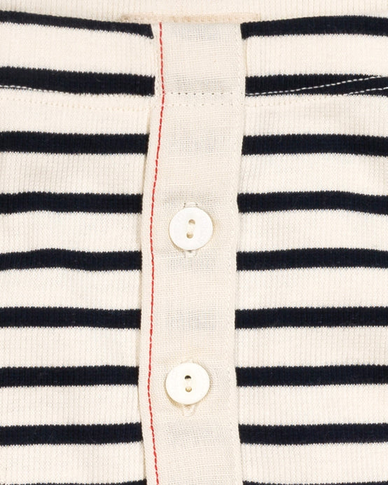 Hemen Biarritz Albar Breton Stripe Boxer Brief - Natural / Marine | Hemen Biarritz Underwear | JEANSTORE