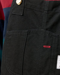Carhartt WIP Bib Overall - Black Rinsed | Carhartt WIP Bibs & Overalls | JEANSTORE
