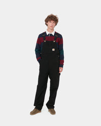 Carhartt WIP Bib Overall - Black Rinsed | Carhartt WIP Bibs & Overalls | JEANSTORE