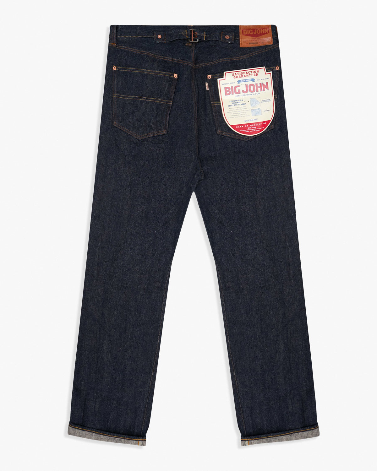 Big John M103J Buckaroo Relaxed Fit Selvedge Mens Jeans - Indigo One Wash | Big John Jeans | JEANSTORE