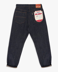 Big John M114J Ivy Tapered Fit Cropped Selvedge Mens Jeans - Indigo One Wash | Big John Jeans | JEANSTORE