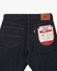 Big John M114J Ivy Tapered Fit Cropped Selvedge Mens Jeans - Indigo One Wash | Big John Jeans | JEANSTORE