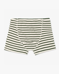Hemen Biarritz Albar Breton Stripe Boxer Brief - Natural / Khaki | Hemen Biarritz Underwear | JEANSTORE