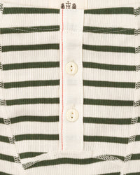 Hemen Biarritz Albar Breton Stripe Boxer Brief - Natural / Khaki | Hemen Biarritz Underwear | JEANSTORE