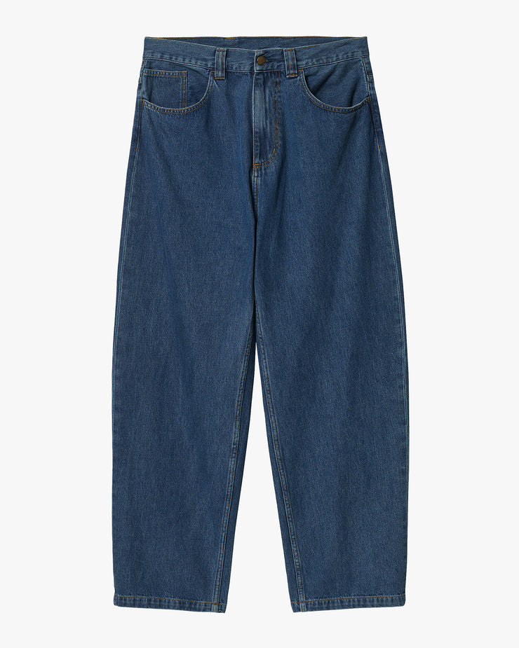 Carhartt WIP Brandon Pant Loose Straight Mens Jeans - Blue Stone Washed | Carhartt WIP Jeans | JEANSTORE