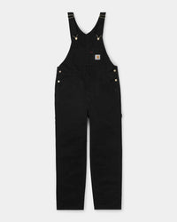 Carhartt WIP Bib Overall - Black Rinsed | Carhartt WIP Bibs & Overalls | JEANSTORE
