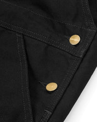 Carhartt WIP Bib Overall - Black Rinsed | Carhartt WIP Bibs & Overalls | JEANSTORE