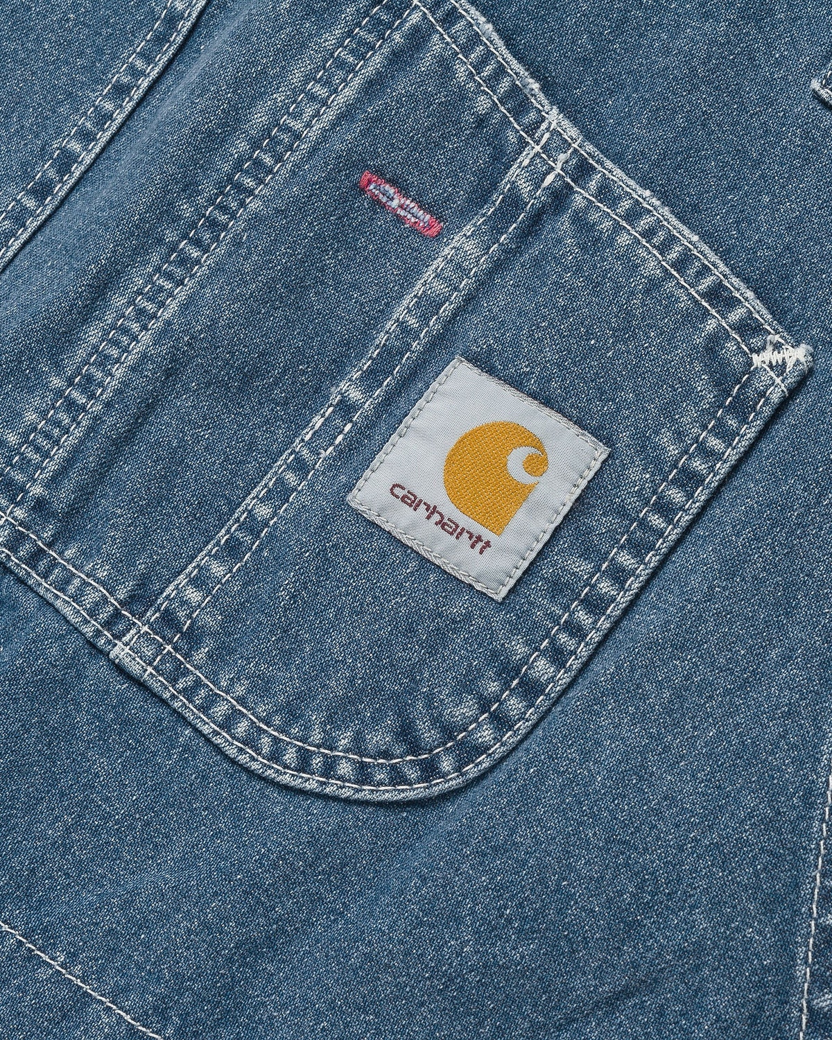Carhartt WIP Bib Overall - Blue Stone Washed | Carhartt WIP Bibs & Overalls | JEANSTORE