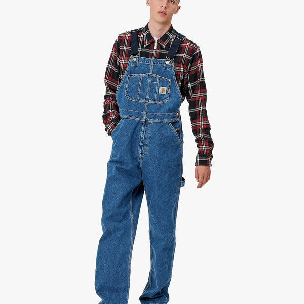 Carhartt WIP Bib Overall - Blue Stone Washed | Carhartt WIP Bibs & Overalls | JEANSTORE