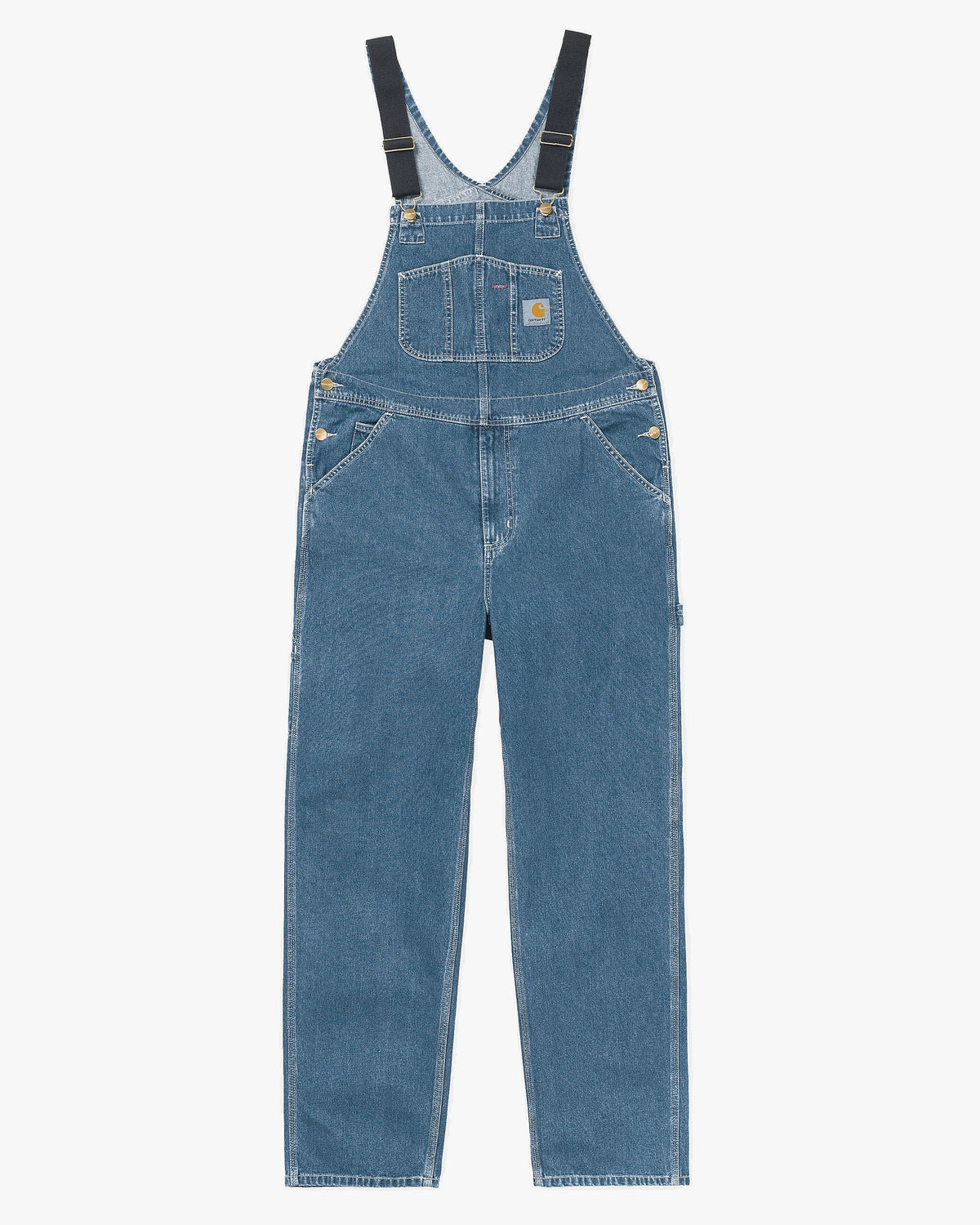 Carhartt WIP Bib Overall - Blue Stone Washed | Carhartt WIP Bibs & Overalls | JEANSTORE