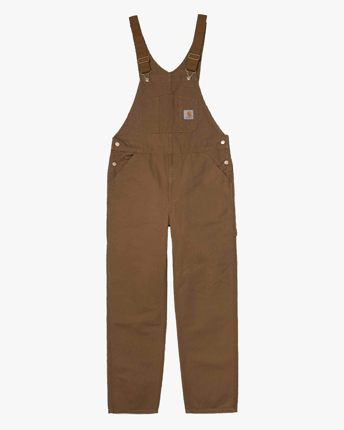 Carhartt WIP Bib Overall - Hamilton Brown Rinsed | Carhartt WIP Bibs & Overalls | JEANSTORE