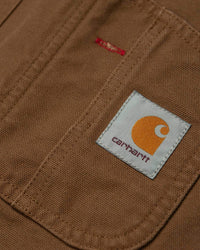 Carhartt WIP Bib Overall - Hamilton Brown Rinsed | Carhartt WIP Bibs & Overalls | JEANSTORE