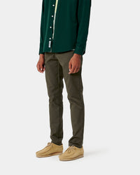 Carhartt WIP Sid Pant Slim Tapered Mens Chinos - Cypress Rinsed | Carhartt WIP Chinos & Trousers | JEANSTORE